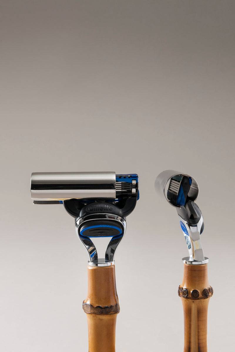 Lorenzi Milano Set barba toilette con campana in Bambù Vendita