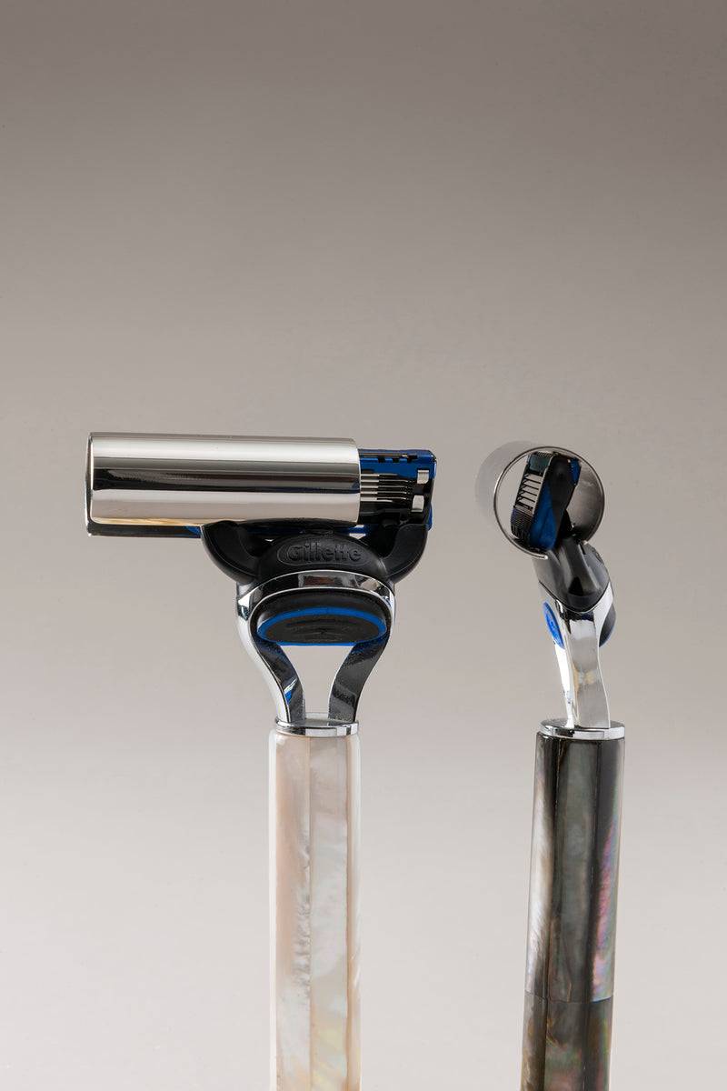 Lorenzi Milano Set barba toilette con campana in Madreperla Negozi Online