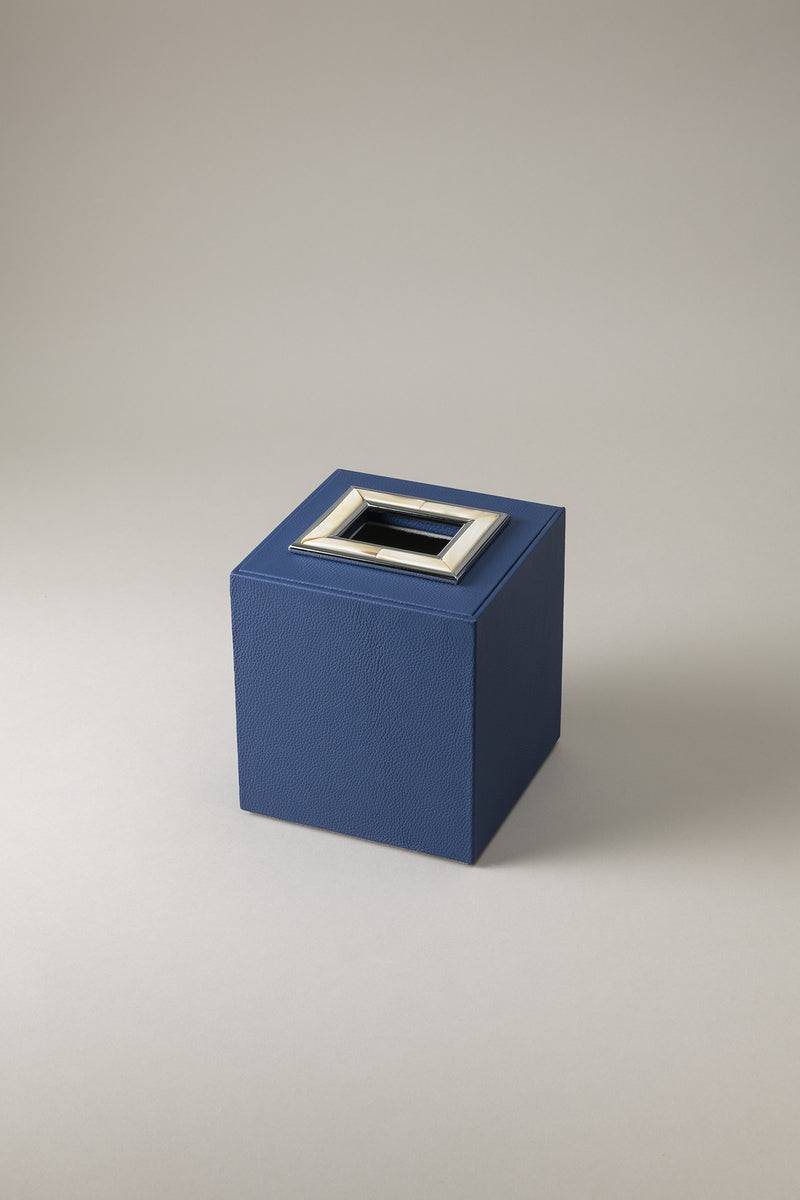 Lorenzi Milano Cubo porta fazzoletti in Zebu Prezzo Ridotto