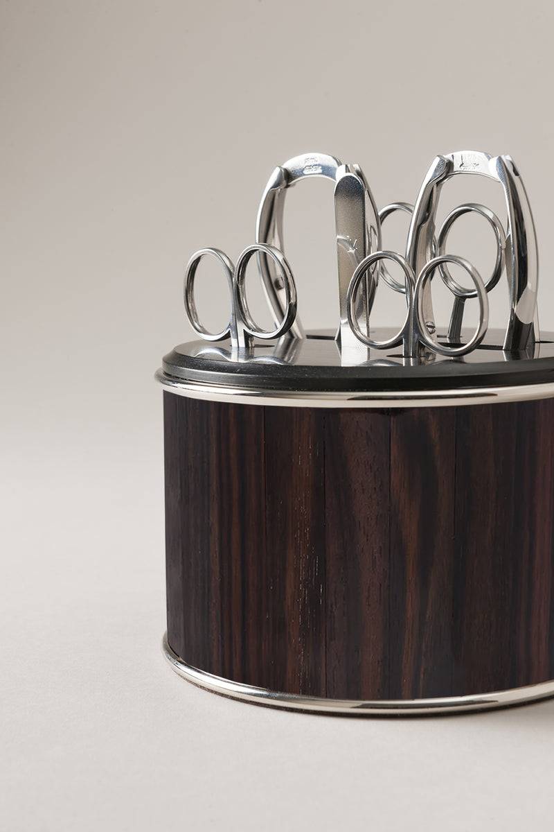 Lorenzi Milano Completo manicure da toilette in Legno Vendita Economica