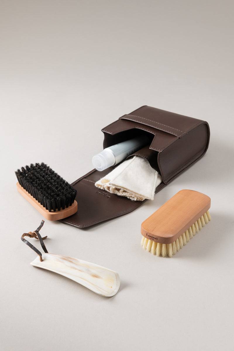 Lorenzi Milano Set scarpe viaggio piccolo in Nappa Nuova