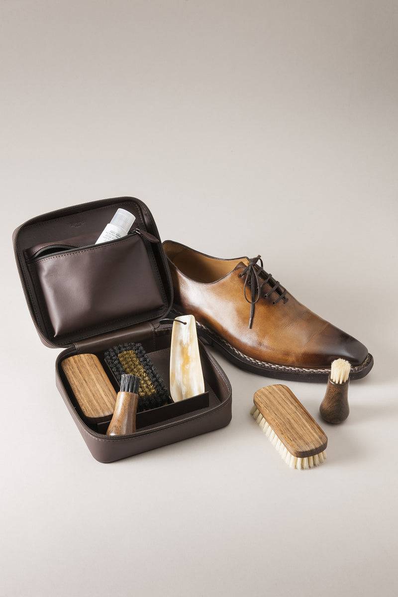 Lorenzi Milano Set scarpe viaggio in Nappa Moda