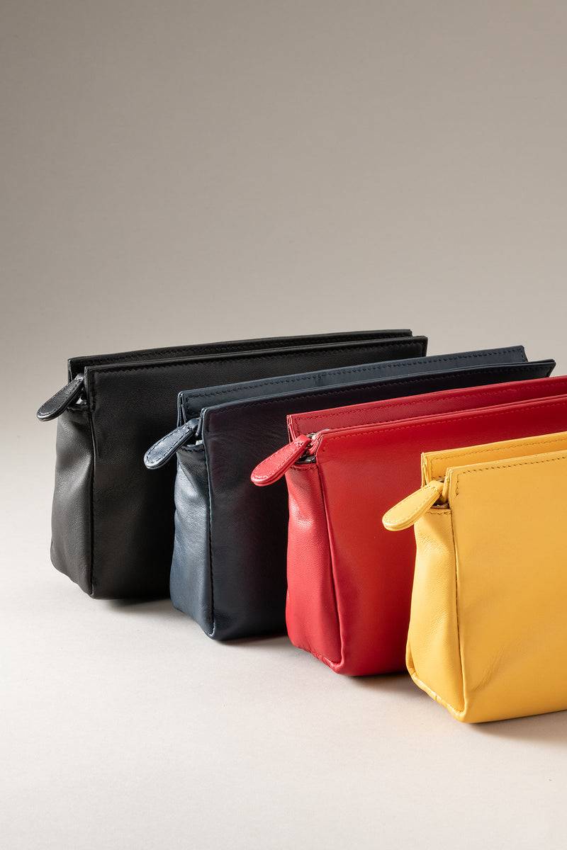 Lorenzi Milano Necessaire con una cerniera in Nappa Discount Store per i nuovi prodotti