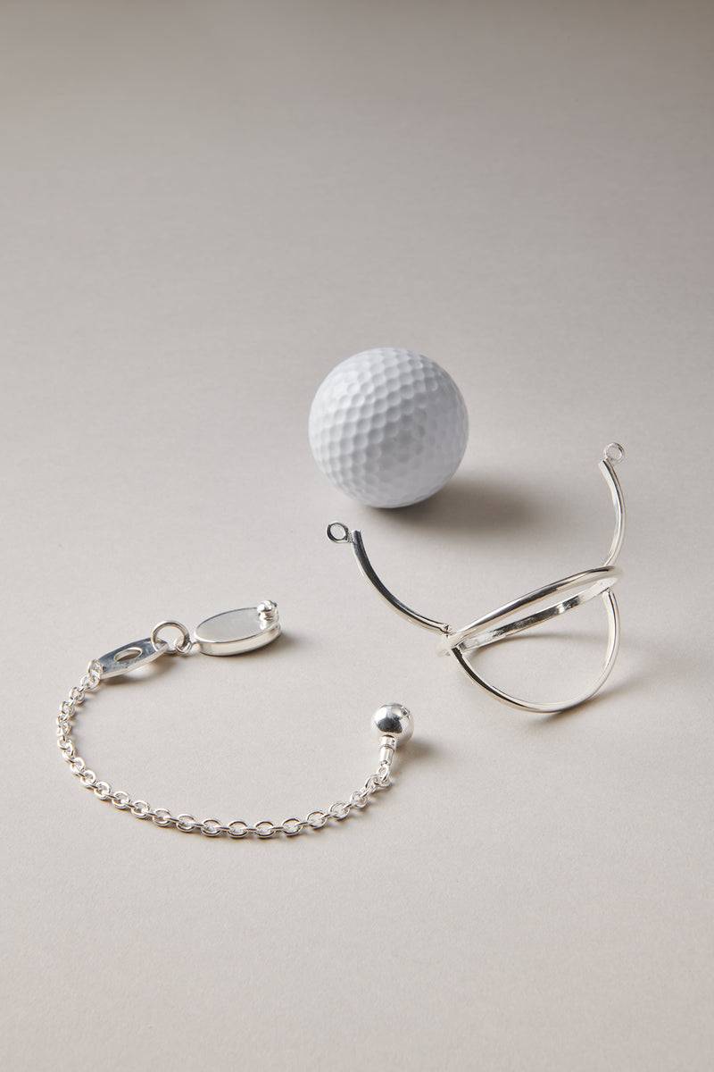 Lorenzi Milano Portachiavi con pallina da golf in Argento Promozione Limitata