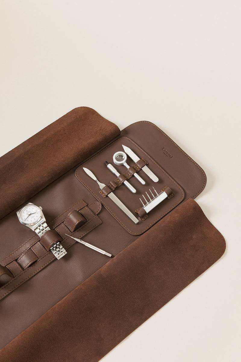 Lorenzi Milano Rotolo porta orologi in Nappa Fino Al -60%