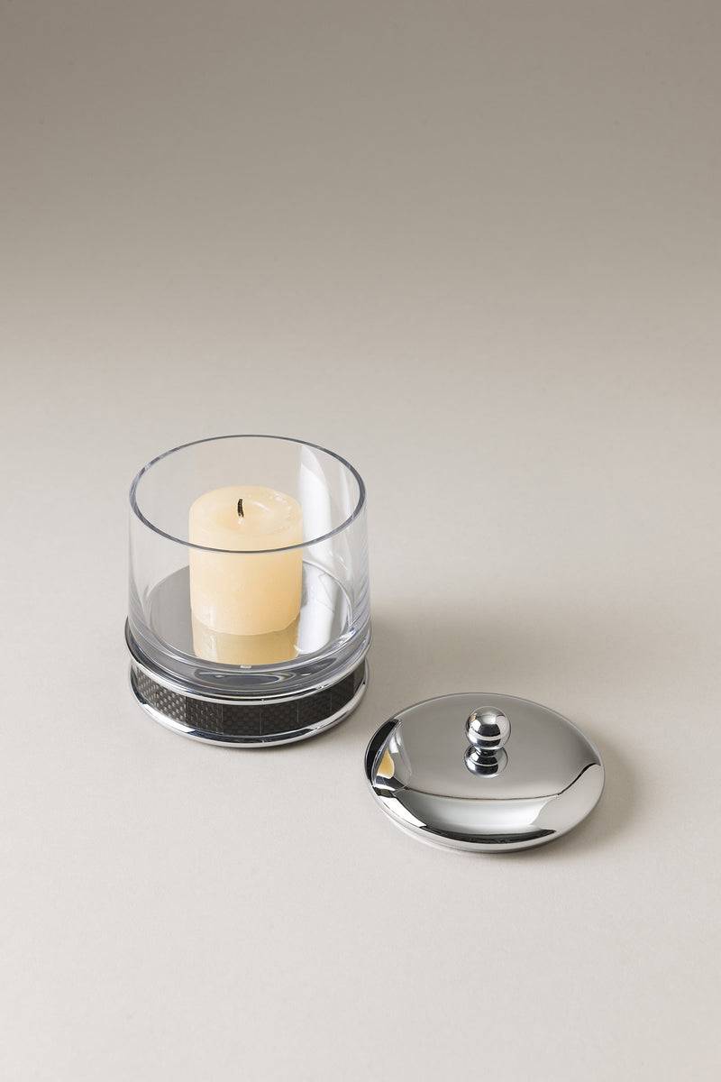 Lorenzi Milano Porta candele piccolo in Carbonio Acquista Ora