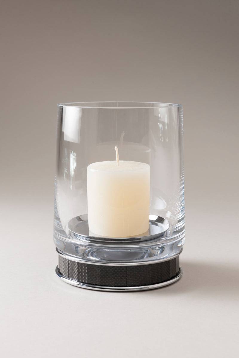 Lorenzi Milano Porta candele grande in Carbonio