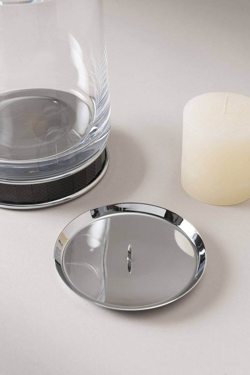 Lorenzi Milano Porta candele grande in Carbonio Fino Al -60%