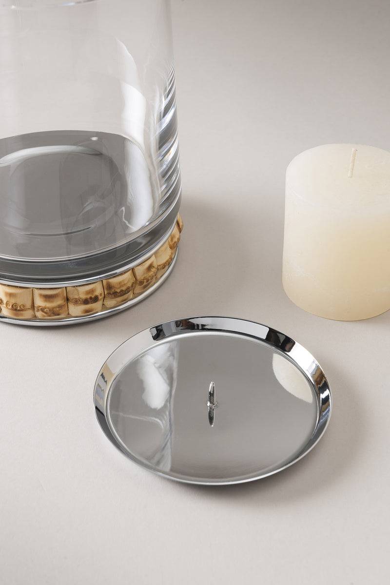 Lorenzi Milano Porta candele grande in Bambù Shopping Online