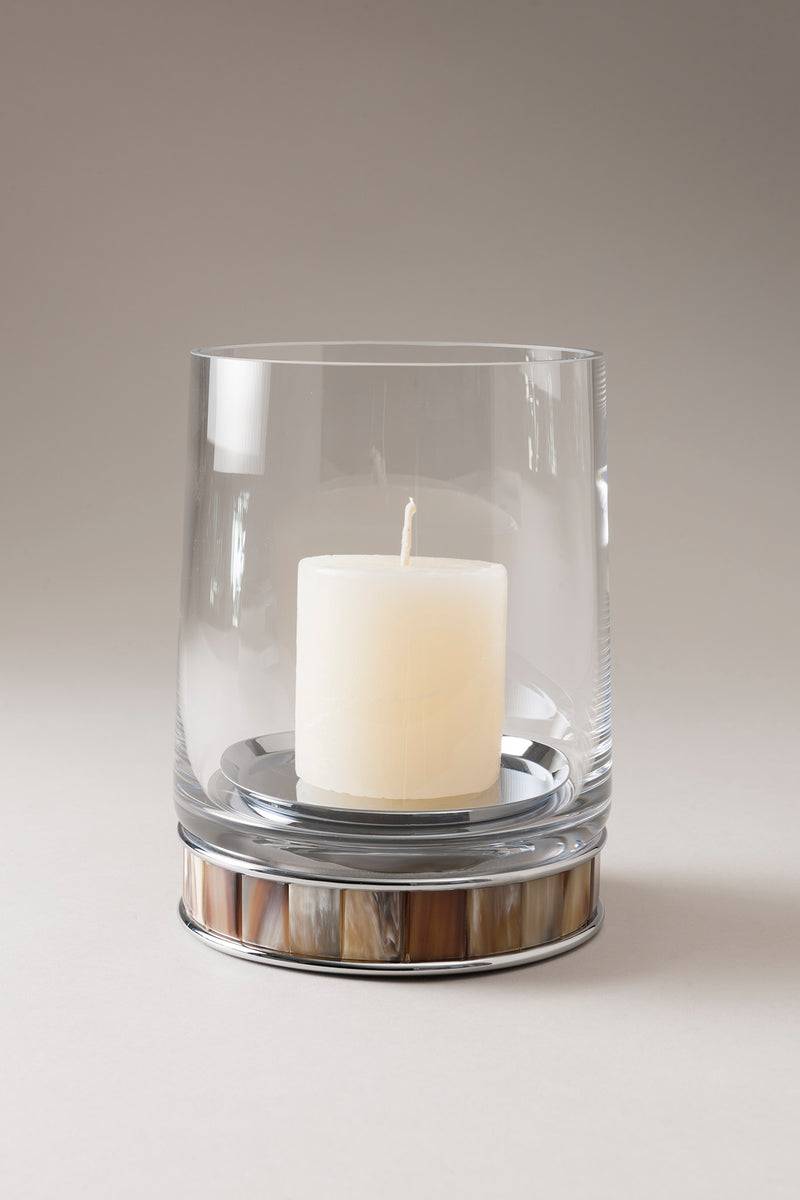 Lorenzi Milano Porta candele grande in Zebu