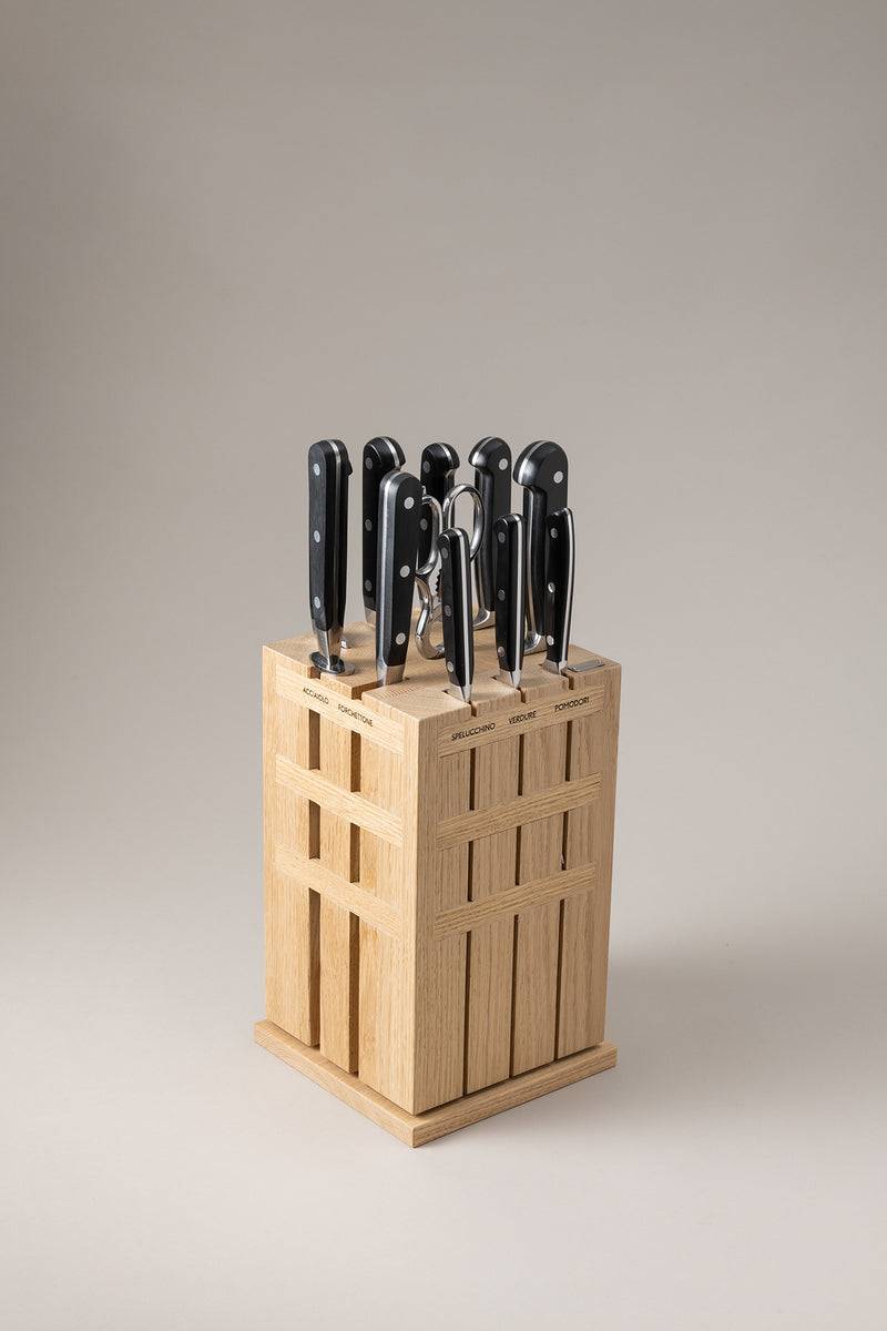 Lorenzi Milano Set coltelli da cucina piccolo in Noce canaletto Sconto