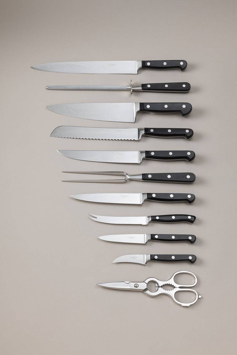 Lorenzi Milano Set coltelli da cucina piccolo in Noce canaletto Sconto