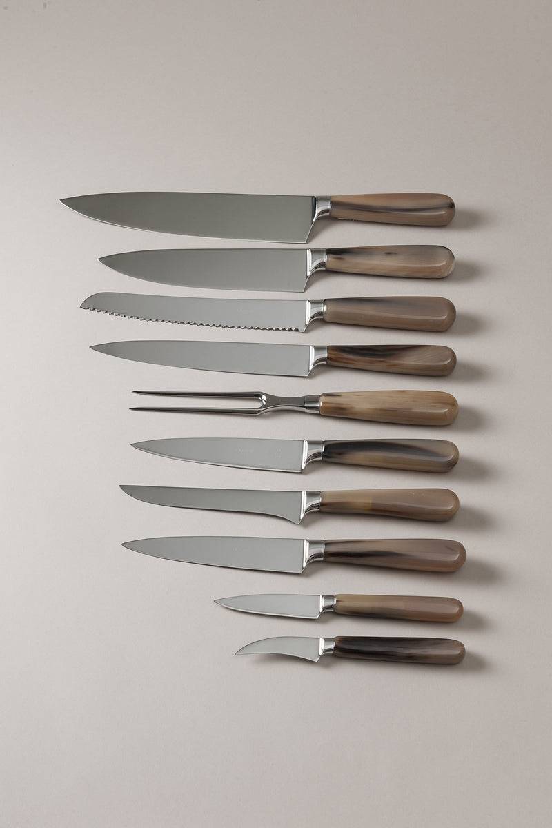 Lorenzi Milano Set coltelli da cucina in Zebu Outlet