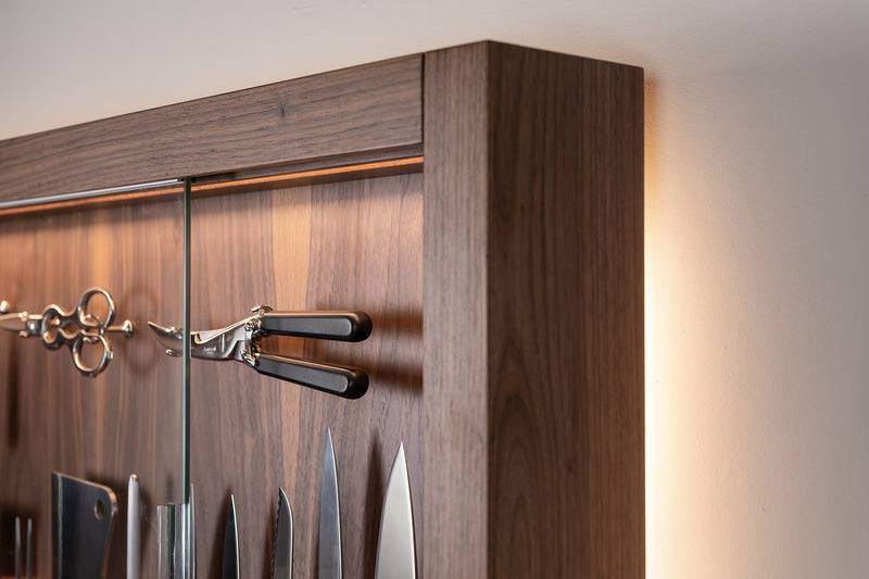 Lorenzi Milano Coltelliera grande con vetro in POM Qualità Garantita