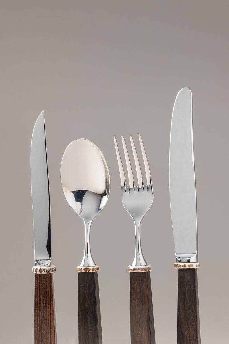 Lorenzi Milano Set posate da tavola in Legno In Linea