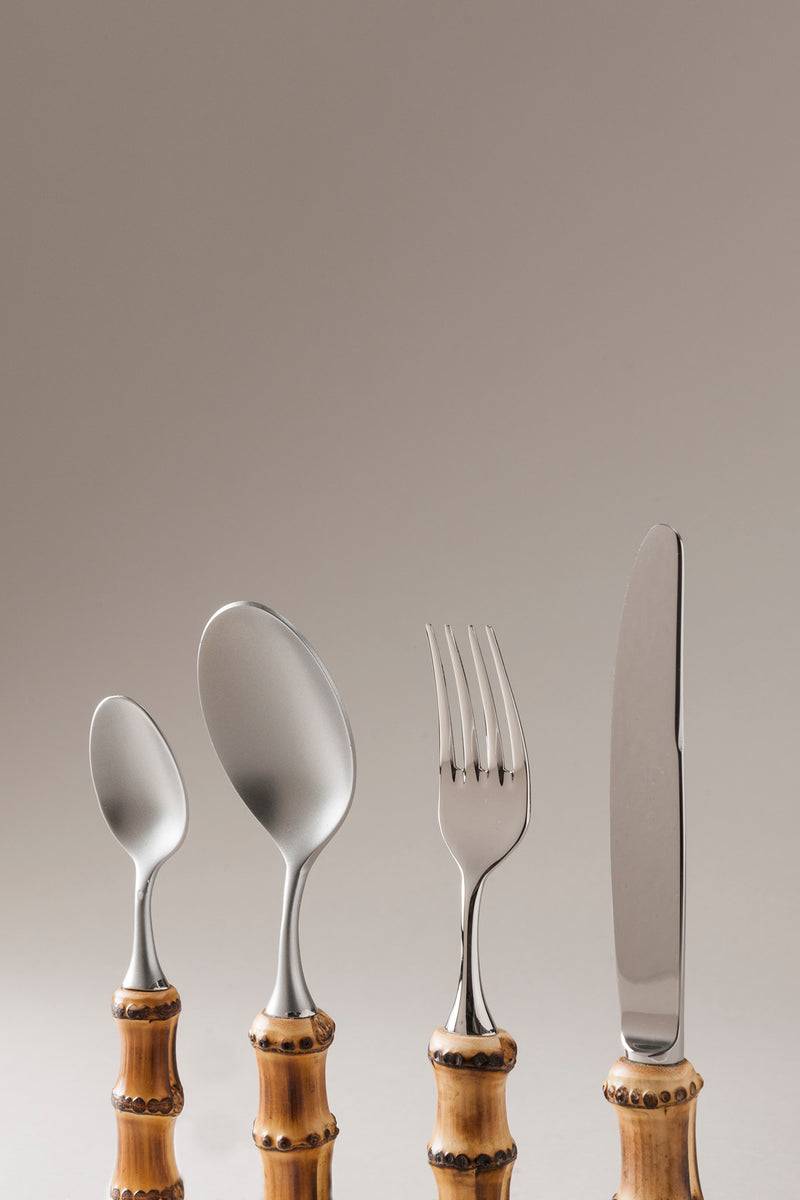 Lorenzi Milano Set posate da tavola in Bambù Qualità