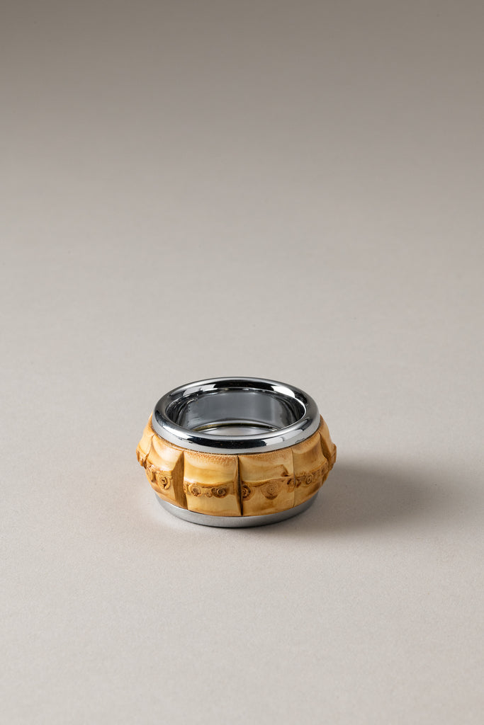 Lorenzi Milano Anello porta tovagliolo in Bambù Soddisfazione Garantita