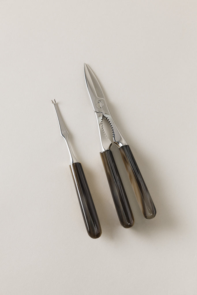 Lorenzi Milano set da crostacei in Zebu Offerta Anniversario
