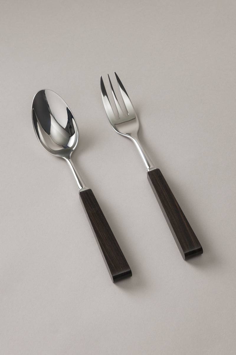 Lorenzi Milano Coppia posate servizio in Legno Latest fashion