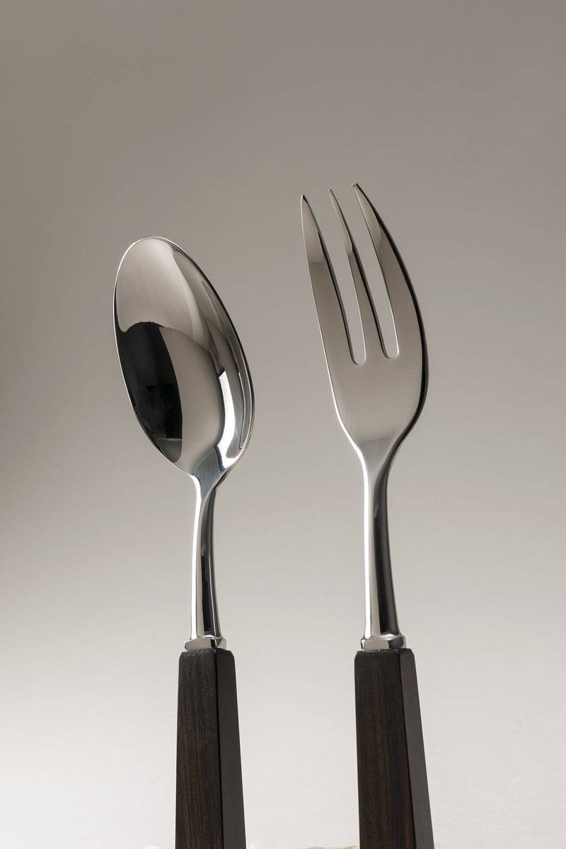 Lorenzi Milano Coppia posate servizio in Legno Latest fashion