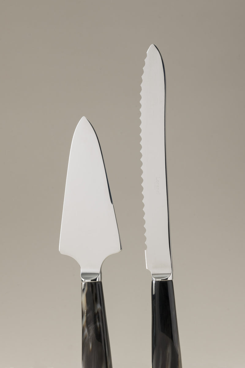 Lorenzi Milano Coltello e pala torta (individuali) in Zebu Prezzo basso
