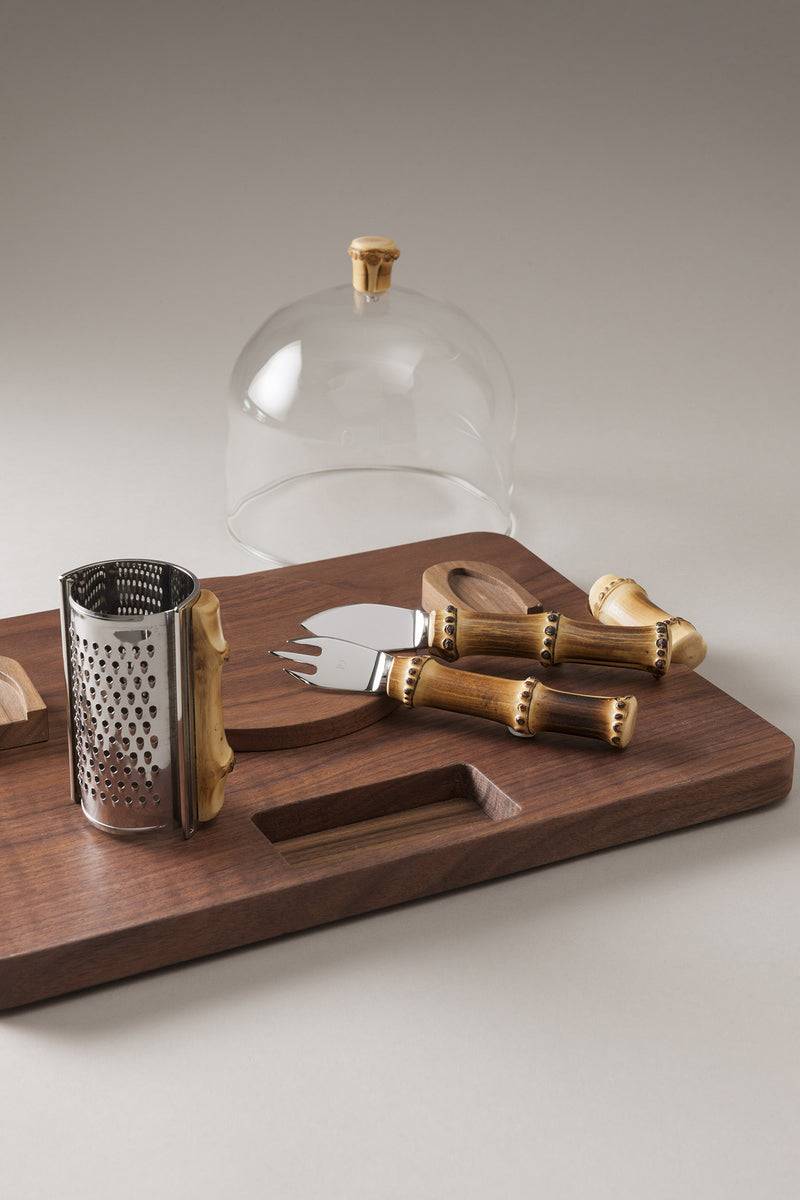 Lorenzi Milano Set da parmigiano in Bambù Sottocosto
