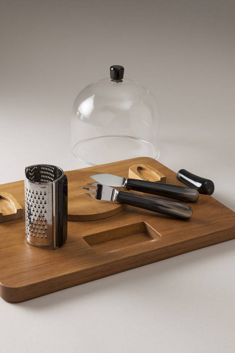 Lorenzi Milano Set da parmigiano in Zebu Novità