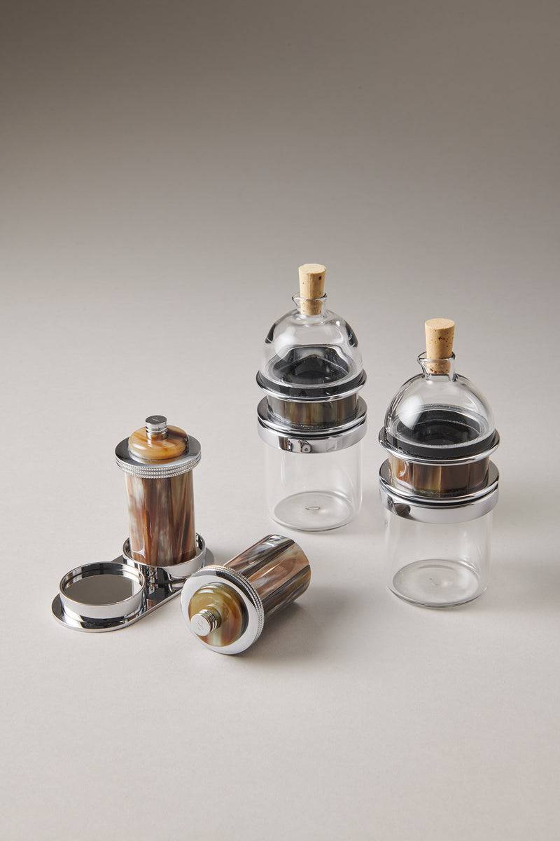 Lorenzi Milano Set macina sale e pepe mignon in Zebu Vendita calda