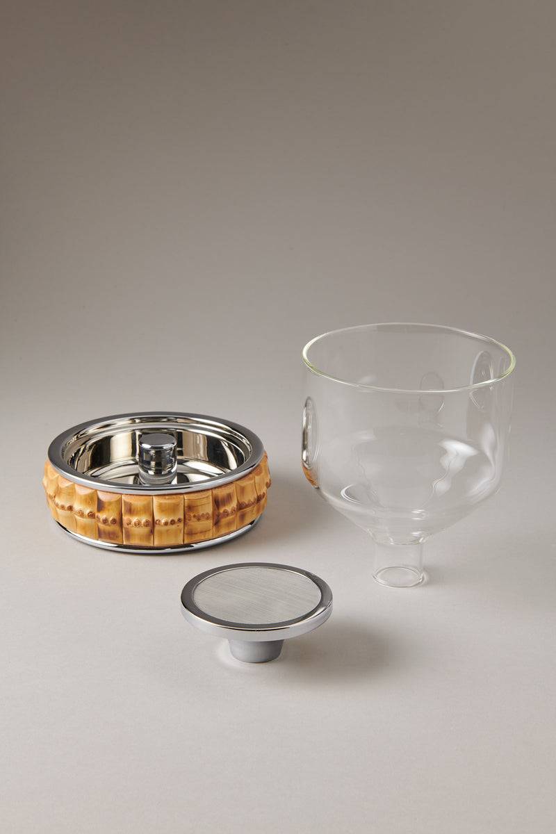 Lorenzi Milano Filtro vino per decanter in Bambù In Linea