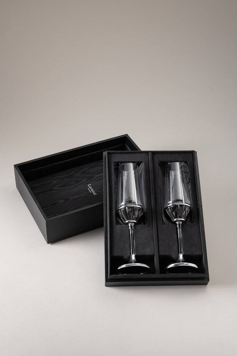 Lorenzi Milano Coppia flute champagne in Orice Promozione
