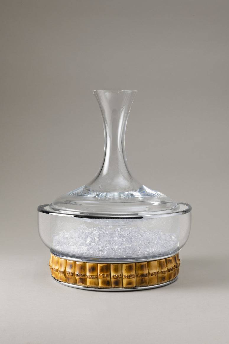 Lorenzi Milano Porta ghiaccio per decanter in Bambù Soddisfazione Garantita