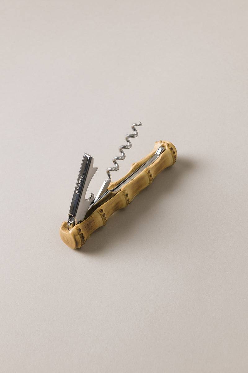 Lorenzi Milano Cavatappi tipo Butler's friend in Bambù Offerta Anniversario