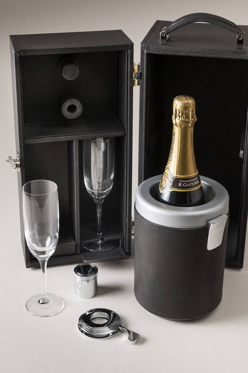 Lorenzi Milano Valigia per Champagne in Vitello Super sconto