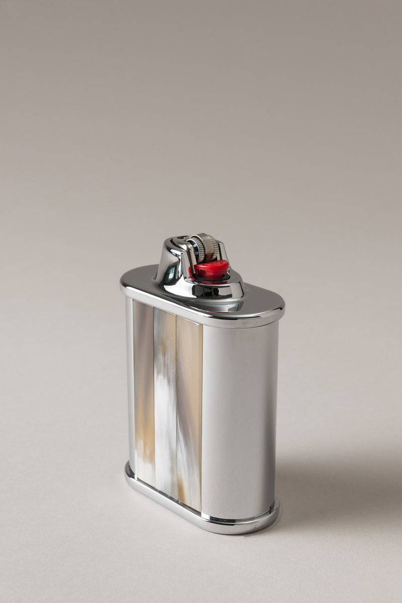 Lorenzi Milano Porta accendino Bic tavolo in Zebu Black Friday