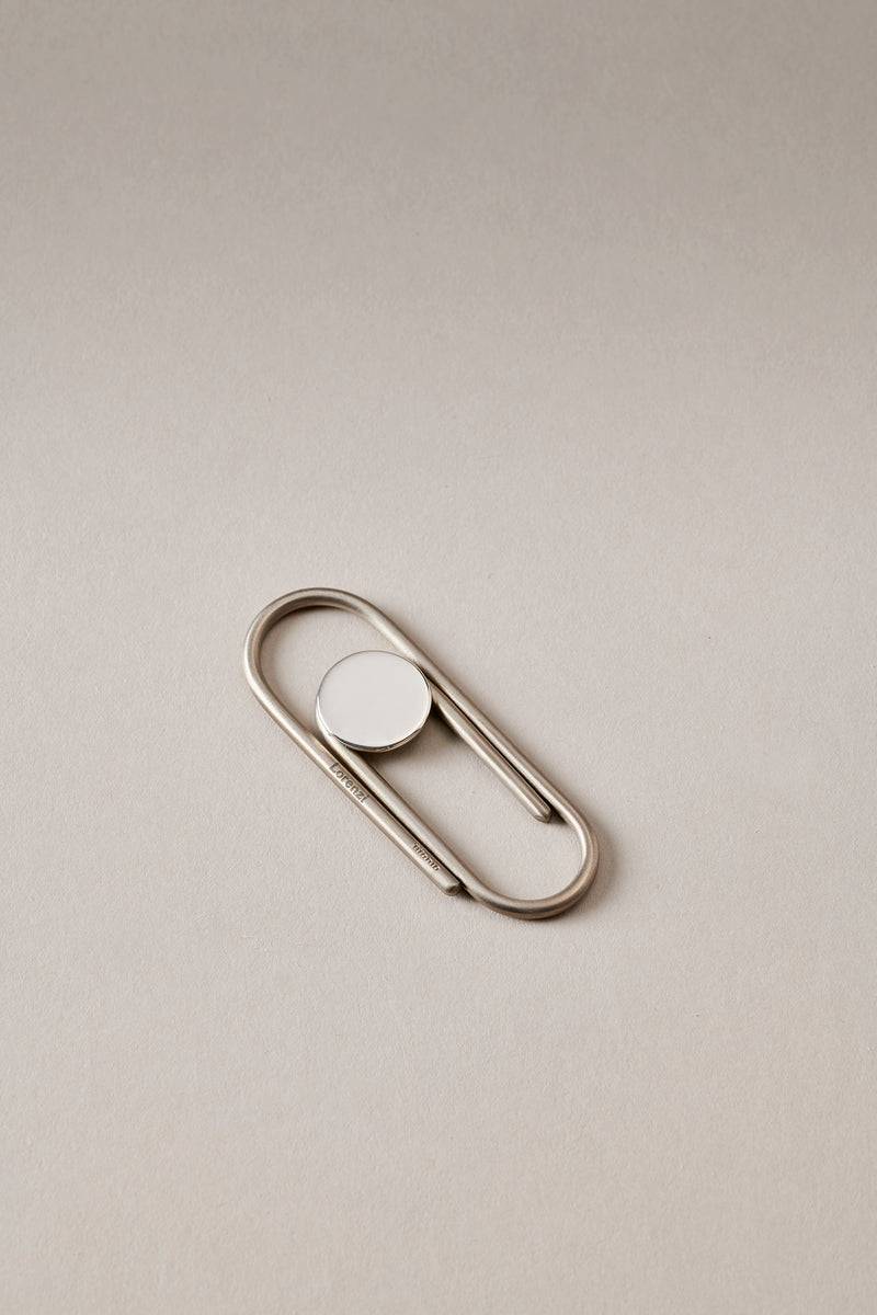 Lorenzi Milano Ferma soldi con decoro in argento in Titanio Convenienza