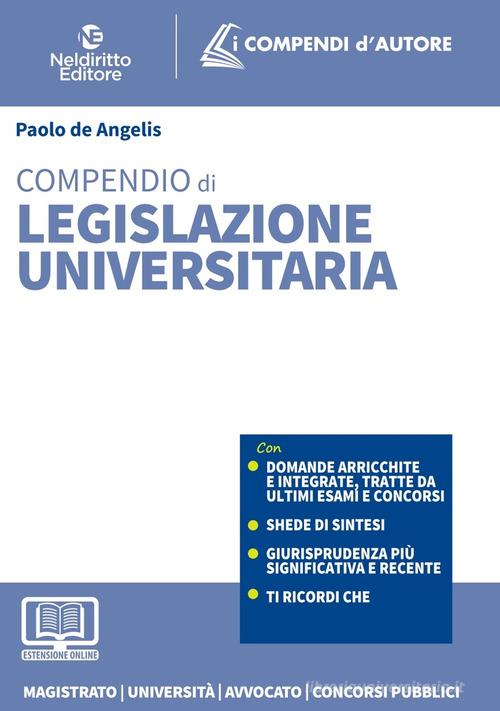 Libreriauniversitaria Compendio di legislazione universitaria 2022. Con espansione online Limitato a 3 giorni