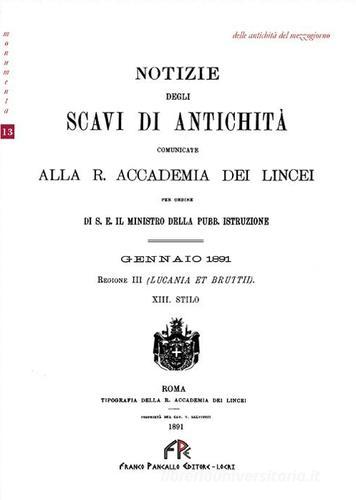 Libreriauniversitaria Notizie degli scavi di antichità